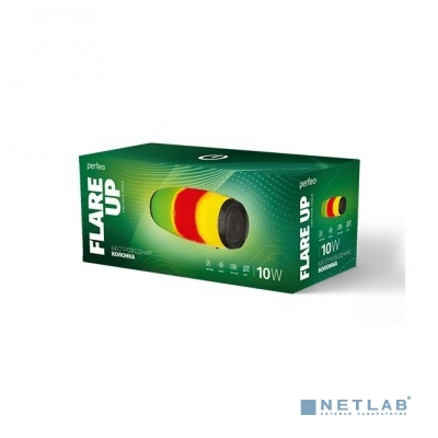 Perfeo Bluetooth-колонка "FLARE-UP" черная c подсветкой [PF_B4703]