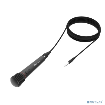 RITMIX RWM-100 black {100 Гц - 10000 Гц, 600 Ом, -72 Дб, > 85 дБ, КНИ <- 0,2%, максимальная девиация: ± 30 КГц, переключатель вкл./выкл., 3 pin XLR - Jack 6.3 mm, 3 м, питание микрофона: 1,5 В}