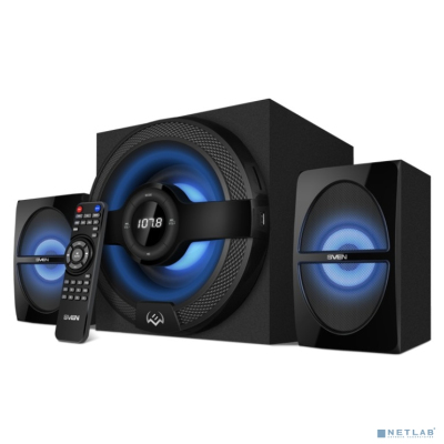 SVEN Колонки MS-2085 черный ( 60W, FM, USB/SD, Display, RC, Bluetooth)