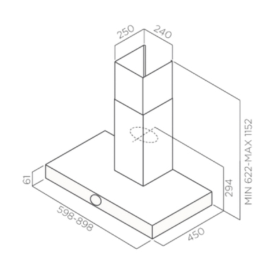 Вытяжка Jetair TOUCH IX/A/60-PRF0099979A