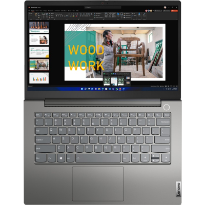 Ноутбук/ Lenovo ThinkBook 14 G4 14" FHD IPS 5-1235U 16GB 512GB SSD Intel Graphics FP Backlit Keys W11_Pro 1Y( EN_kbd , 3pin cable)