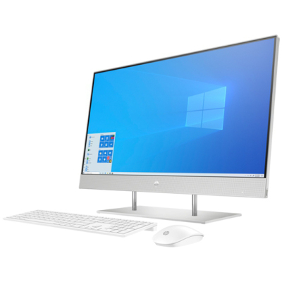 Моноблок/ HP 27-dp0019ny AiO 27"(1920x1080)/AMD Ryzen 5 4500U(2.3Ghz)/8192Mb/256PCISSDGb/noDVD/Int:AMD Intergrated Graphics /Cam/WiFi/war 1y/Starry White/DOS + no kbd, no mouse