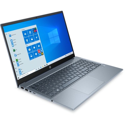 Ноутбук/ HP Pavilion 15-eh1094ur 15.6"(1920x1080 IPS)/AMD Ryzen 5 5500U(2.1Ghz)/16384Mb/512PCISSDGb/noDVD/Int:AMD Radeon Integrated Graphics/Cam/BT/WiFi/war 1y/Fog Blue /DOS + fingerprint, RU kbd