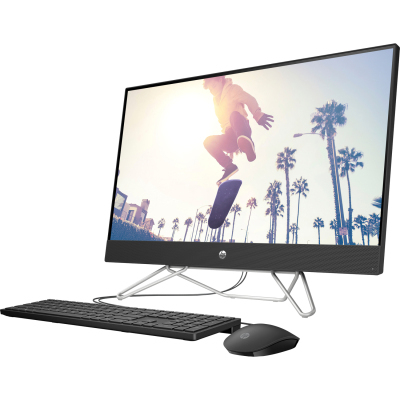 Моноблок/ HP 27-cb0024ur AiO 27"(1920x1080)/AMD Athlon 3050U(2.3Ghz)/4096Mb/256SSDGb/noDVD/Int:AMD Intergrated Graphics /Cam/WiFi/war 1y/Jack Black/DOS + RU kbd
