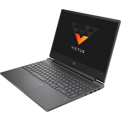 Ноутбук/ HP VICTUS 15-fa0001ur 15.6"(1920x1080 IPS)/Intel Core i5 12500H(3.3Ghz)/16384Mb/512PCISSDGb/noDVD/Ext:GeForce RTX 3050(4096Mb)/Cam/BT/WiFi/70WHr/war 1y/Mica Silver/DOS + RU kbd