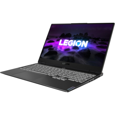 Ноутбук/ Lenovo Legion S7 15ACH6 15.6"(1920x1080 IPS)/AMD Ryzen 7 5800H(3.2Ghz)/32768Mb/1024SSDGb/noDVD/Ext:nVidia GeForce RTX3060(6144Mb)/Cam/BT/WiFi/71WHr/war 1y/1.9kg/shadow black/noOS + 230W, RU kbd