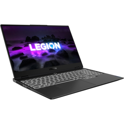 Ноутбук/ Lenovo Legion S7 15ACH6 15.6"(1920x1080 IPS)/AMD Ryzen 7 5800H(3.2Ghz)/32768Mb/1024SSDGb/noDVD/Ext:nVidia GeForce RTX3060(6144Mb)/Cam/BT/WiFi/71WHr/war 1y/1.9kg/shadow black/noOS + 230W, RU kbd