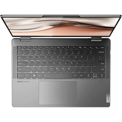 Ноутбук/ Lenovo Yoga 7 14ARB7 14"(2880x1800 OLED)/Touch/AMD Ryzen 5 6600U(2.9Ghz)/16384Mb/512SSDGb/noDVD/Int:AMD Radeon/Cam/BT/WiFi/71WHr/war 1y/1.42kg/storm grey/Win11Home + 65W, Pen, RU kbd