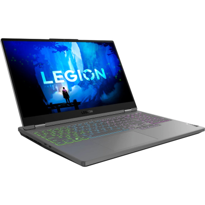 Ноутбук/ Lenovo Legion 5 15IAH7 15.6"(1920x1080 IPS)/Intel Core i5 12500H(2.5Ghz)/16384Mb/512SSDGb/noDVD/Ext:nVidia GeForce RTX3050Ti(4096Mb)/Cam/BT/WiFi/60WHr/war 1y/2.35kg/storm grey/noOS + 230W, RU kbd