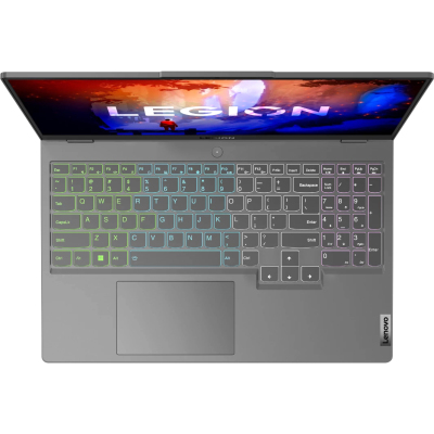Ноутбук/ Lenovo Legion 5 15ARH7H 15.6"(1920x1080 IPS)/AMD Ryzen 5 6600H(3.3Ghz)/16384Mb/1024SSDGb/noDVD/Ext:nVidia GeForce RTX3060(6144Mb)/Cam/BT/WiFi/80WHr/war 1y/2.4kg/storm grey/noOS + 300W, RU kbd
