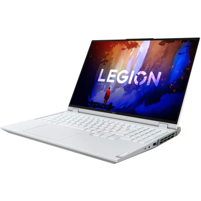 Ноутбук/ Lenovo Legion 5 Pro 16ARH7H 16"(1920x1200 IPS)/AMD Ryzen 5 6600H(3.3Ghz)/16384Mb/1024SSDGb/noDVD/Ext:nVidia GeForce RTX3060(6144Mb)/Cam/BT/WiFi/80WHr/war 1y/2.49kg/glacier white/Win11Home + 300W, RU kbd