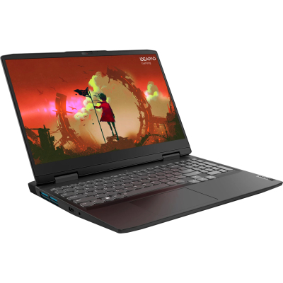 Ноутбук/ Lenovo IdeaPad Gaming 3 15ARH7 15.6"(1920x1080 IPS)/AMD Ryzen 5 6600H(3.3Ghz)/16384Mb/512SSDGb/noDVD/Ext:nVidia GeForce RTX3050(4096Mb)/Cam/BT/WiFi/45WHr/war 1y/2.31kg/onyx grey/Win11Home + 170W, RU kbd