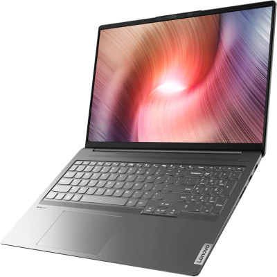 Ноутбук/ Lenovo IdeaPad 5 Pro 16ARH7 16"(2560x1600 IPS)/AMD Ryzen 5 6600HS(3.3Ghz)/16384Mb/512SSDGb/noDVD/Ext:nVidia GeForce RTX3050(4096Mb)/Cam/BT/WiFi/75WHr/war 1y/1.9kg/grey/noOS + 135W, RU kbd
