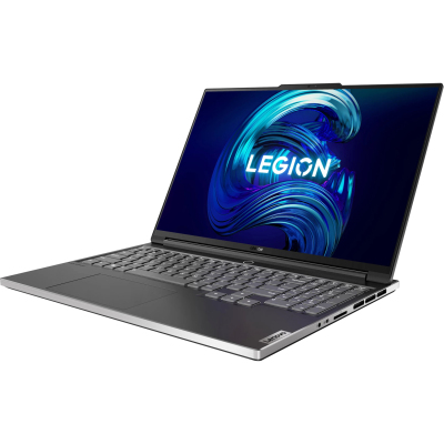 Ноутбук/ Lenovo Legion S7 16IAH7 16"(1920x1200 IPS)/Intel Core i5 12500H(2.5Ghz)/16384Mb/512SSDGb/noDVD/Ext:nVidia GeForce RTX3050Ti(4096Mb)/Cam/BT/WiFi/99WHr/war 1y/2.23kg/onyx grey/noOS + 170W, RU kbd
