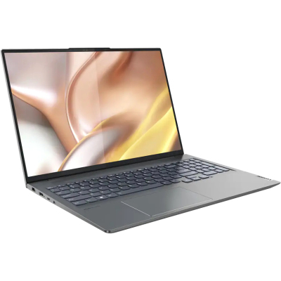 Ноутбук/ Lenovo Yoga Slim 7 Pro 16ARH7 16"(2560x1600 IPS)/Touch/AMD Ryzen 5 6600HS(3.3Ghz)/16384Mb/512SSDGb/noDVD/Ext:nVidia GeForce RTX3050(4096Mb)/Cam/BT/WiFi/75WHr/war 1y/2.08kg/grey/Win11Home + 135W, RU kbd