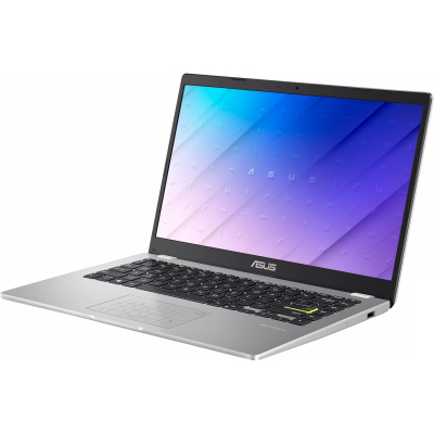 Ноутбук/ ASUS E410MA-BV1841W 14"(1366x768 (матовый))/Intel Pentium Silver N5030(1.1Ghz)/4096Mb/128PCISSDGb/noDVD/Int:Intel UHD Graphics/Cam/BT/WiFi/war 1y/1.3kg/Dreamy White/W11 + SupportNumberPad