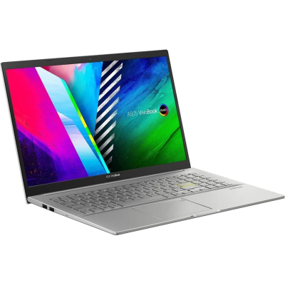 Ноутбук/ ASUS K513EA-L11994W 15.6"(1920x1080 OLED)/Intel Core i5 1135G7(2.4Ghz)/8192Mb/512PCISSDGb/noDVD/Int:Intel Iris Xe Graphics/Cam/BT/WiFi/war 1y/1.8kg/Transparent Silver/W11