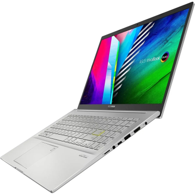 Ноутбук/ ASUS K513EA-L11994W 15.6"(1920x1080 OLED)/Intel Core i5 1135G7(2.4Ghz)/8192Mb/512PCISSDGb/noDVD/Int:Intel Iris Xe Graphics/Cam/BT/WiFi/war 1y/1.8kg/Transparent Silver/W11