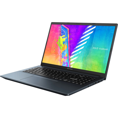 Ноутбук/ ASUS K3500PA-KJ407 15.6"(1920x1080 (матовый) IPS)/Intel Core i7 11370H(3.3Ghz)/16384Mb/512PCISSDGb/noDVD/Int:Intel Iris Xe Graphics/Cam/BT/WiFi/50WHr/war 1y/1.65kg/Quiet Blue/DOS + /fTPM /подсв.клав /пласт.корп /400nits