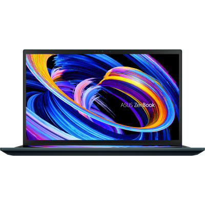Ноутбук/ ASUS UX582HS-H2034W Touch +ScreenPad +Plamrest+backpack+Stylus+Stand 15.6"(3840x2160 OLED)/Touch/Intel Core i7 11800H(2.3Ghz)/32768Mb/1024PCISSDGb/noDVD/Ext:nVidia GeForce RTX3080(8192Mb)/Cam/BT/WiFi/war 1y/2.34kg/Celestial Blue/W11 + Support Num