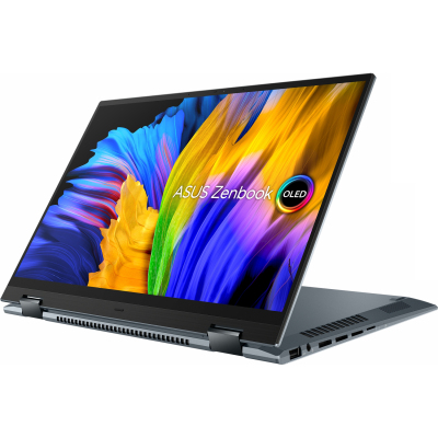 Ноутбук/ ASUS UP5401EA-KN501T Touch +Stylus +bag +cable 14"(2880x1800 OLED)/Touch/Intel Core i5 1135G7(2.4Ghz)/16384Mb/512PCISSDGb/noDVD/Int:Intel Iris Xe Graphics/Cam/BT/WiFi/war 1y/1.4kg/Pine Grey/W10 + Support NumberPad