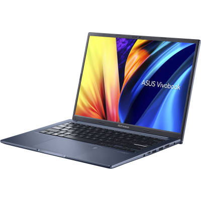 Ноутбук/ ASUS X1403ZA-LY192W 14"(1920x1200 (матовый) IPS)/Intel Core i3 1220P(1.5Ghz)/8192Mb/256PCISSDGb/noDVD/Int:Intel UHD Graphics/Cam/BT/WiFi/50WHr/war 1y/1.6kg/Quiet Blue/W11 + /fingerprint /подсв.клав /fTPM /пласт.корп