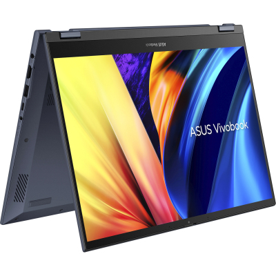 Ноутбук/ ASUS TP3402ZA-LZ259W flip Touch 14"(1920x1200 IPS)/Touch/Intel Core i3 1220P(1.5Ghz)/8192Mb/512PCISSDGb/noDVD/Int:Intel UHD Graphics/Cam/BT/WiFi/50WHr/war 1y/1.5kg/Quiet Blue/W11 + /fingerprint /подсв.клав /fTPM /мет+пласт.корп/support NumberPad