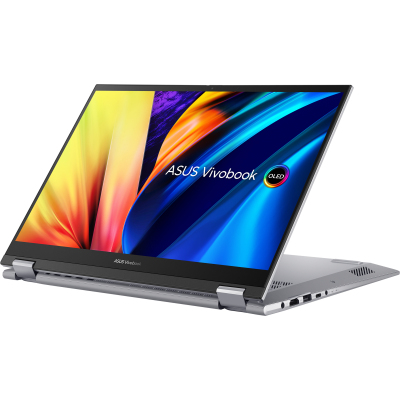 Ноутбук/ ASUS TN3402QA-LZ179 flip Touch +Stylus 14"(1920x1200 IPS)/Touch/AMD Ryzen 5 5600H(3.3Ghz)/16384Mb/512PCISSDGb/noDVD/Int:AMD Radeon/Cam/BT/WiFi/50WHr/1.5kg/Cool Silver/DOS + Support NumberPad