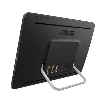 Моноблок/ ASUS V161GAT-BD039DС Touch 15.6"(1366x768)/Touch/Intel Celeron N4020(1.1Ghz)/4096Mb/128SSDGb/noDVD/Int:Intel HD/Cam/BT/WiFi/war 1y/2kg/black/Linux + KB+M
