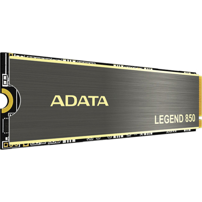 Твердотельный накопитель/ ADATA SSD LEGEND 850, 2TB, M.2(22x80mm), NVMe 1.4, PCIe 4.0 x4, 3D NAND, R/W 5000/4500MB/s, IOPs 400 000/550 000, TBW 2000, DWPD 0.54, with Heat Sink (5 лет)
