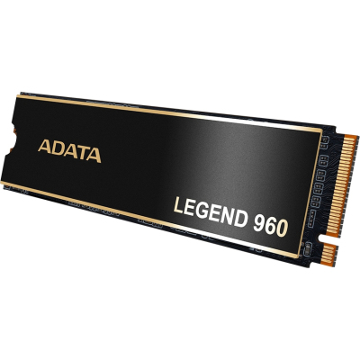 Твердотельный накопитель/ ADATA SSD LEGEND 960, 2TB, M.2(22x80mm), NVMe 1.4, PCIe 4.0 x4, 3D NAND, R/W 7400/6800MB/s, IOPs 750 000/630 000, TBW 1560, DWPD 0.43, with t Heat Sink (5 лет)