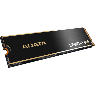 Твердотельный накопитель/ ADATA SSD LEGEND 960, 2TB, M.2(22x80mm), NVMe 1.4, PCIe 4.0 x4, 3D NAND, R/W 7400/6800MB/s, IOPs 750 000/630 000, TBW 1560, DWPD 0.43, with t Heat Sink (5 лет)