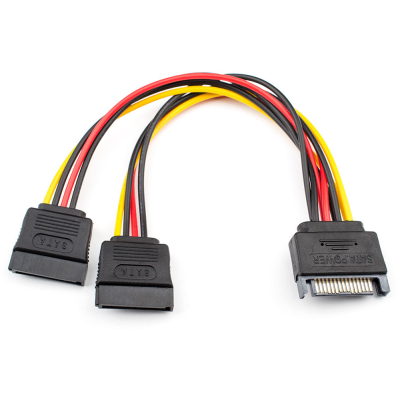 Кабель Sata power 2 x Sata power 0.2 м (медный)