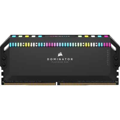 Память оперативная/ Corsair DDR5, 5200MHz 32GB 2x16GB DIMM, Unbuffered, 40-40-40-77, STD PMIC, XMP 3.0, DOMINATOR PLATINUM RGB DDR5 Black Heatspreader, RGB LED, 1.25V