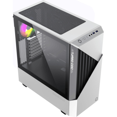 Компьютерный корпус, без блока питания ATX/ Gamemax Contac COC WB ATX case, black/white, w/o PSU, w/2xUSB3.0, w/1x14cm ARGB front fan(GMX-FN14-Rainbow-C9), w/1x12cm ARGB rear fan(GMX-FN12-