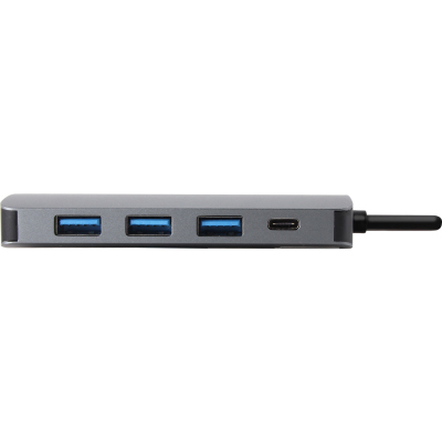 Кабель-адаптер USB3.1 Type-CM-->HDMI 4K*60Hz +3USB3.1(10Гбс)+RJ45+TF+SD+PD VCOM