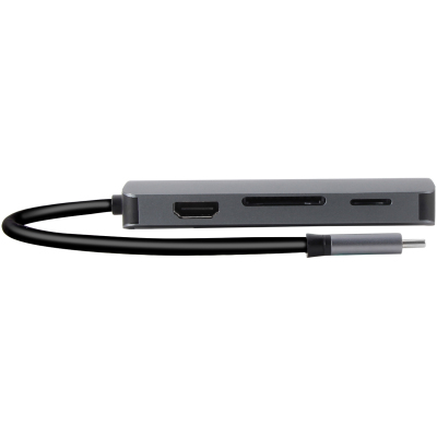 Кабель-адаптер USB3.1 Type-CM-->HDMI 4K*60Hz +3USB3.1(10Гбс)+RJ45+TF+SD+PD VCOM