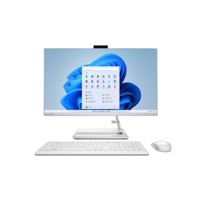 Моноблок/ Lenovo IdeaCentre AIO 3 24ADA6 23.8"(1920x1080 IPS)/AMD Athlon Silver 3050U(2.3Ghz)/8192Mb/256SSDGb/noDVD/Int:AMD Radeon/Cam/BT/WiFi/war 1y/6.81kg/white/noOS + RU kbd, mouse USB