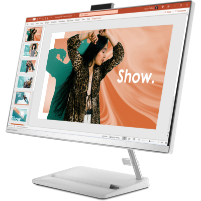 Моноблок/ Lenovo IdeaCentre AIO 3 27IAP7 27"(1920x1080 IPS)/Intel Core i3 1215U(1.2Ghz)/8192Mb/256SSDGb/noDVD/Int:Intel UHD Graphics/Cam/BT/WiFi/war 1y/8.77kg/white/noOS + RU kbd, mouse WL