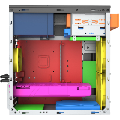 Корпус с блоком питания 500Вт./ Case Foxline FL-702, mATX, 1x5.25EXT, 1x3.5EXT, 2x3.5INT, 2xUSB2.0, HDA, w/o FAN, w/500W ATX PSU, w/1.2m EU pwr cord