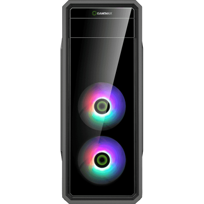 Компьютерный корпус, без блока питания ATX/ Gamemax G561-FRGB ATX case, black, w/o PSU, w/1xUSB3.0+2xUSB2.0, w/2x12cm FRGB(fixed 4 colors) front fan (GMX-AF12X), w/1x12cm FRGB(fixed 4 colors)