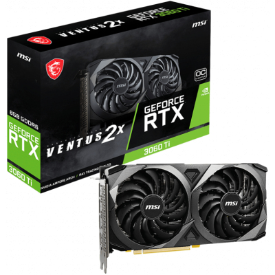 Видеокарта/ GeForce RTX 3060 Ti VENTUS 2X 8G OCV1 LHR