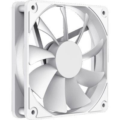 Кулер для корпуса ПК/ Gamemax GMX-WFBK-Full White, 12CM white fan, white blade, 3pin+4Pin connector
