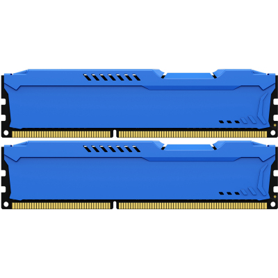 Память оперативная/ Kingston 16GB 1600MHz DDR3 CL10 DIMM(Kit of 2)FURYBeastBlue