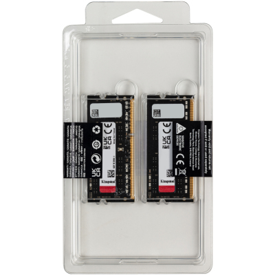 Память оперативная/ Kingston 8GB 1600MHz DDR3LCL9SODIMM(Kit of 2) 1.35V FURY Impact