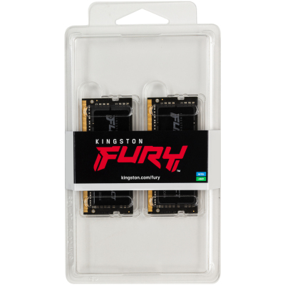 Память оперативная/ Kingston 64GB 2666MHz DDR4 CL16 SODIMM (Kit of 2) FURY Impact