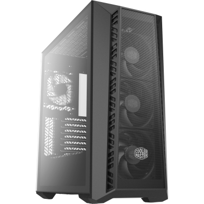 Корпус без БП/ Cooler Master MasterBox 520 Mesh Blackout Edition U3.0x1,U3.1x1,sickle flow PWM fanx3,rear fanx1,Mesh front panel