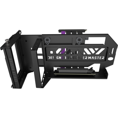 Держатель видеокарты в корпусе/ Cooler Master Vertical Graphics Card Holder Kit V3 with PCI-E 4.0 Riser Cable TBC Universal Vertical Graphics Card Holder Kit V3 with Riser Cable PCI-E 4.0 X16 (165 mm)