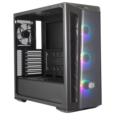 Корпус без БП/ Cooler Master MasterBox MB520, 2xUSB3.0, 1x120 Fan, 3x120 ARGB Fan, RGB controller + 1 to 3 RGB splitter, w/o PSU, Black, Red Trim, DarkMirror Front Panel, ATX