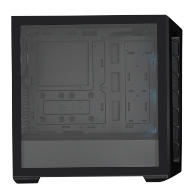 Корпус без БП/ Cooler Master MasterBox MB520, 2xUSB3.0, 1x120 Fan, 3x120 ARGB Fan, RGB controller + 1 to 3 RGB splitter, w/o PSU, Black, Red Trim, DarkMirror Front Panel, ATX